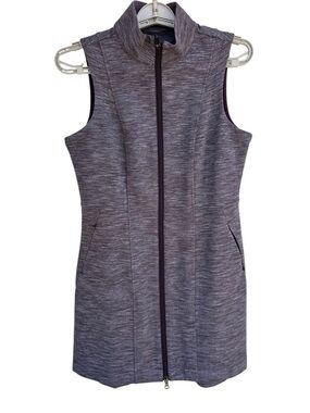 NWT Title Nine Updated Passport Dress Women Small Purple Full Zip Stretch 97.00